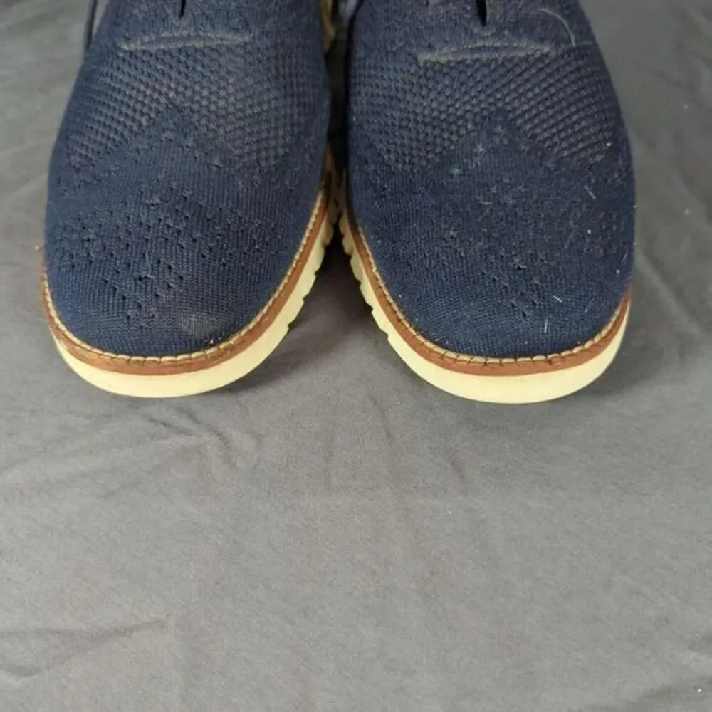 Cole Haan Zerogrand Stitchlite‎ Wingtip Oxford Shoes Marine Blue C24947 Men's 11